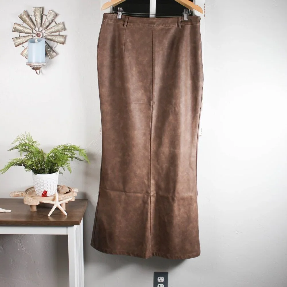 Boohoo washed faux